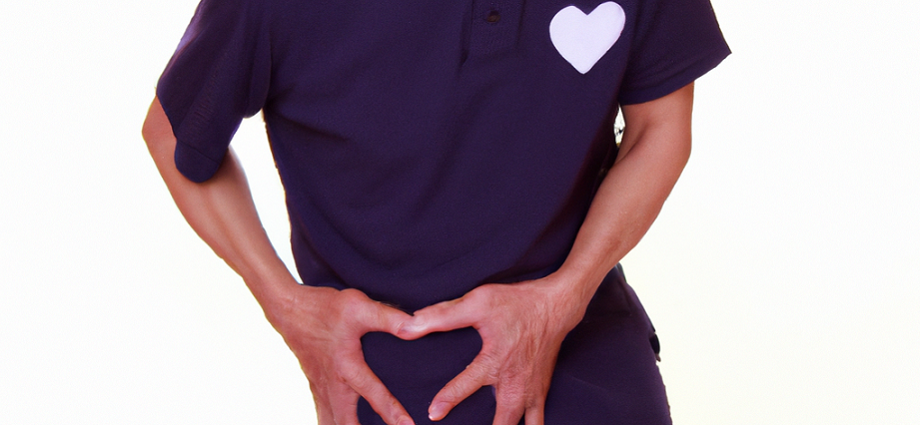 Image of a person sitting on a donut pillow, which can help ease the pressure on the affected area when suffering from hemorrhoids