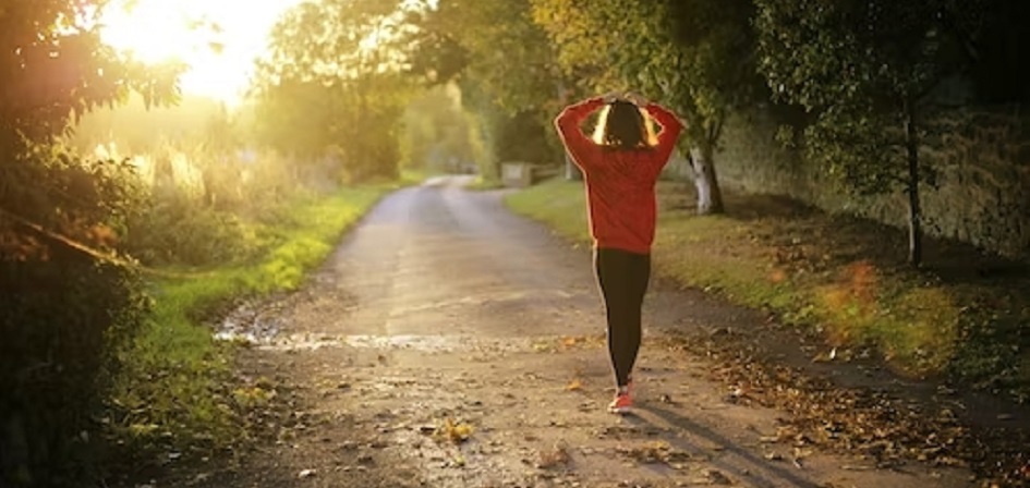 A person practicing yoga, symbolizing the harmony and balance between physical and mental well-being on the wellness journey.