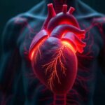 Illustration explaining HFrEF with ICD-10 code classification for heart failure with reduced ejection fraction.